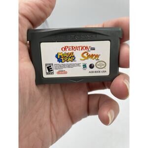 Mouse Trap / Operation / Simon - Authentic GameBoy Advance GBA Game